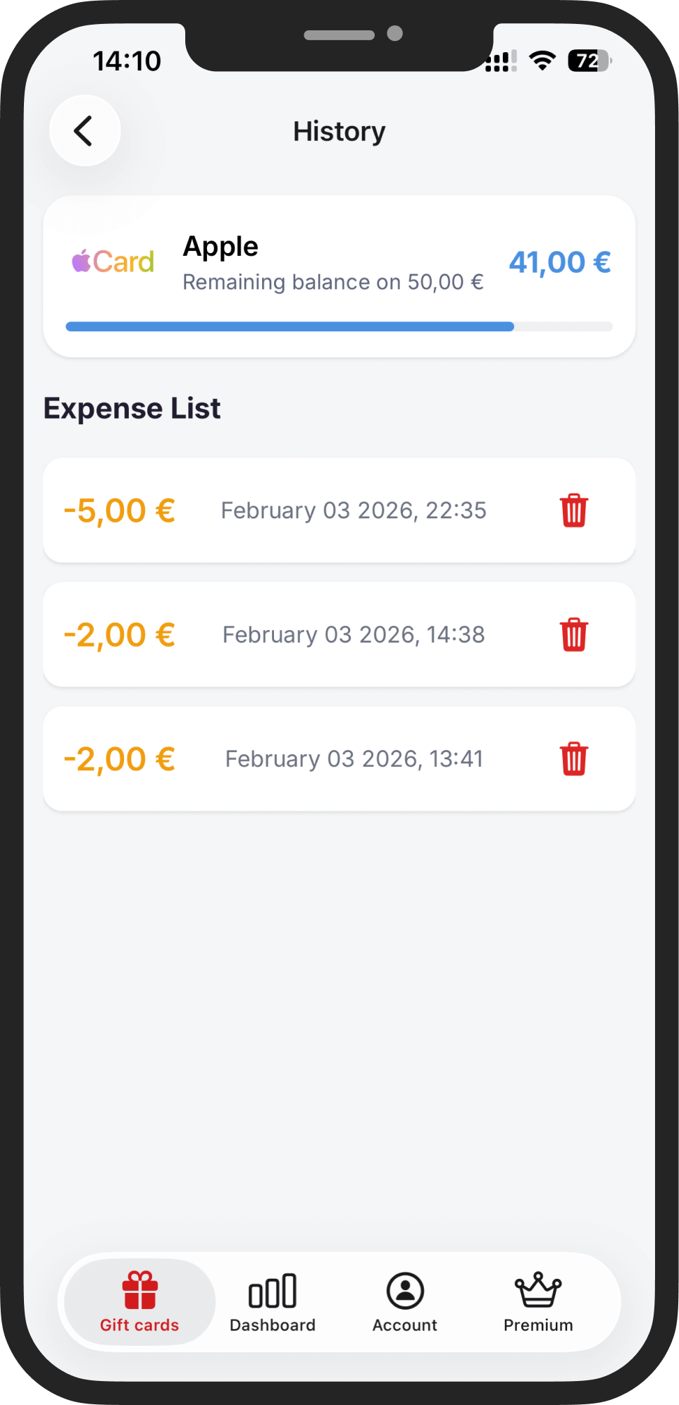 Stay in control of every expense